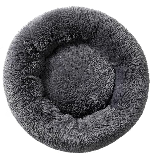 Fhodigogo Hundebett rund Hundekissen hundekissen Katzenbett katzenkissen hundebett kleine Hunde Donut Hundebett Kleine Hunde Bett Katzendecke Hundedeck für (60cm) Within 10KG von Fhodigogo