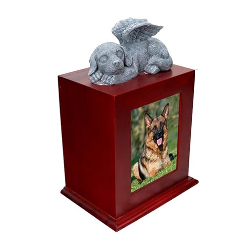Fhsqwernm Holzurne für Hunde, Gedenkurne, Gedenkgeschenk, Bilderrahmen, Erinnerungsurne für verstorbene Haustierasche Fhsqwernm Holzurne für Hunde, Gedenkurne, Gedenkgeschenk, Bilderrahmen, Erinnerungsurne für verstorbene Haustierasche von Fhsqwernm