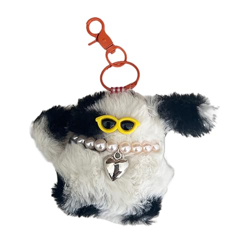 Sonnenbrille Hundepuppen Cartoon Rucksack Anhänger Pendellanpendel Gefüllt von Fhsqwernm
