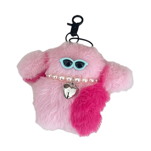 Sonnenbrille Hundepuppen Cartoon Rucksack Anhänger Pendellanpendel Gefüllt von Fhsqwernm