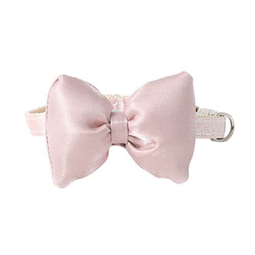 Fhtahun Katzenhalsbänder Fliege Charme Gentleman Katzenhalsbänder Karierte Halsbänder Katzenzubehör Hundehalsband Breit Mit Namen (Pink, One Size) von Fhtahun