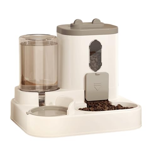 Fiauli Cat Food-Spender mit Wasserschüssel Automatische Haustier-Feeder für Katzen 2-in-1 1600 ml 800 ml Set Intelligente Fütterungsstation Einstellbarer Winkel Spritzsicher Grau Fiauli Cat Food-Spender mit Wasserschüssel Automatische Haustier-Feeder für Katzen 2-in-1 1600 ml 800 ml Set Intelligente Fütterungsstation Einstellbarer Winkel Spritzsicher Grau von Fiauli