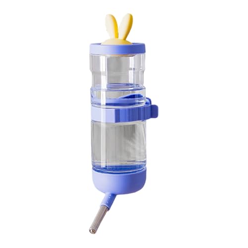Fiauli Kleine tierwasserflasche tropffreie Haustierspender 550/950 ml Hamster Automatische Trinkfuttermittel für Kaninchen Frettchen Meerschweinchen Igel Chinchillas Violett 550ML von Fiauli