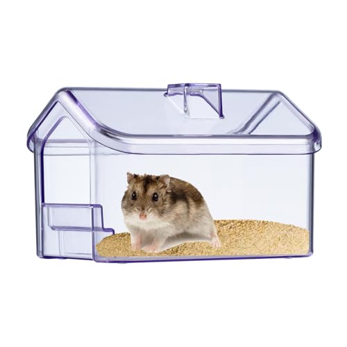 FiboPawer Sandbadbehälter, transparent, groß, für syrische Zwerghamster, Mäuse, Ratten, Grabbadewanne für Hamsterkäfig-Zubehör, Violett FiboPawer Sandbadbehälter, transparent, groß, für syrische Zwerghamster, Mäuse, Ratten, Grabbadewanne für Hamsterkäfig-Zubehör, Violett von FiboPawer