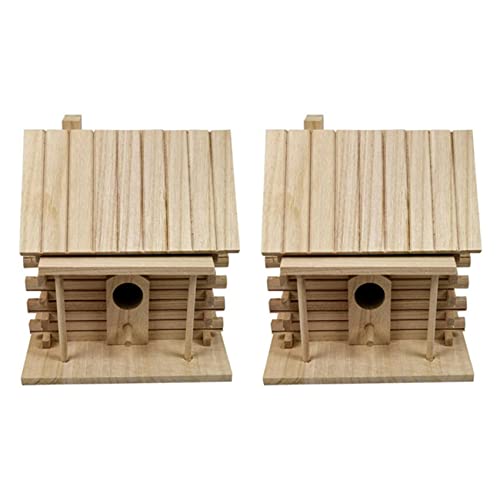 Ficher 2X Haus Wand Nest DOX Nest Haus Haus Box KäFig Dekoration Garten Ornament von Ficher