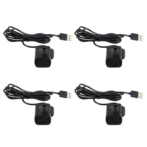 Ficher 4X Ultra-Leise Mini Brüstenlos USB Wasser Pumpe 5V 70cm Tauch Brunnen Aquarium Umlaufend Ficher 4X Ultra-Leise Mini Brüstenlos USB Wasser Pumpe 5V 70cm Tauch Brunnen Aquarium Umlaufend von Ficher
