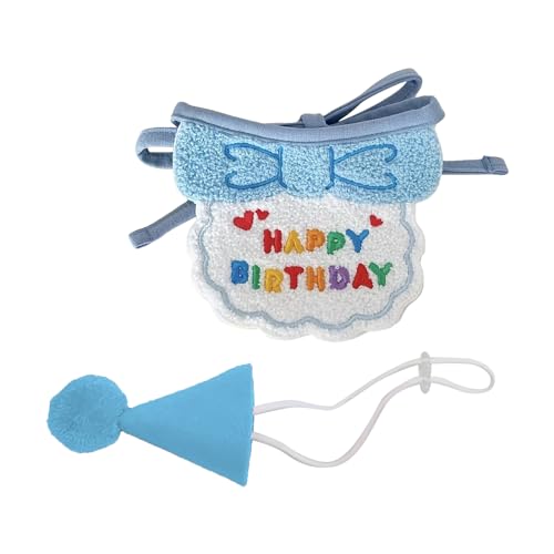Fictory Haustier Geburtstag Hut Schal Verstellbar für Hunde & Katzen Stylischer Party-Look Pflegeleicht Fictory Haustier Geburtstag Hut Schal Verstellbar für Hunde & Katzen Stylischer Party-Look Pflegeleicht von Fictory