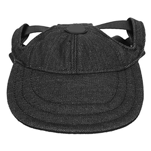 Fictory Hunde-Sonnenhut, verstellbare Haustierkappe mit Ohrlöchern, leichtes Outdoor-Design von Fictory