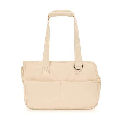 Fictory Hundetragetasche für kleine Hunde, 4 kg, weiche Baumwolltasche mit Kissen, große Taschen, reisefreundlich, faltbares Design von Fictory