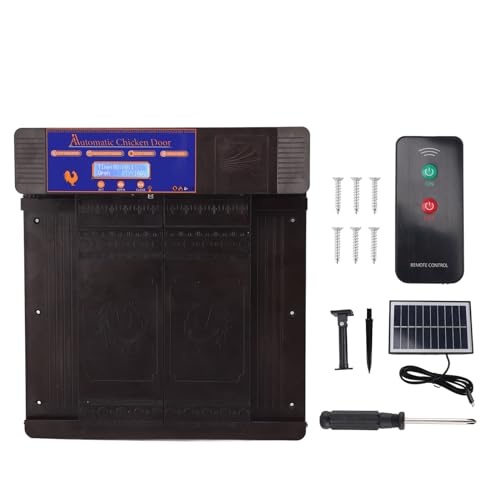 Fictory Solar Automatische Hühnerstalltür, Fernbedienung & sicherer Timer, umweltfreundlicher Schutz von Fictory