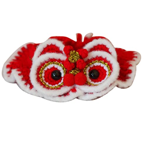 Fictory Süßes chinesisches Neujahrs-Haustierkostüm, verstellbar, warme Wolle, festliches Design von Fictory