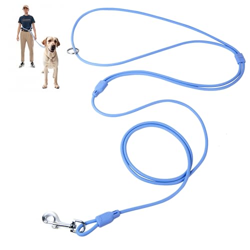 Fida Hundeleine für kleine Hunde, verstellbare Crossbody/Taillenleine für kleine, mittelgroße und große Hunde, wasserdicht, freihändige Hundeleine zum Laufen, Gehen und Training (S, Blau) von Fida