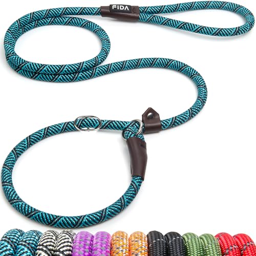 Fida Hundeleine mit Seil, 1.8 m, Einheitsgröße, einfach anzuziehen, kein Halsband oder Geschirr erforderlich. Strapazierfähiges und wetterbeständiges Kletterseil mit reflektierenden Nähten (blau) Fida Hundeleine mit Seil, 1.8 m, Einheitsgröße, einfach anzuziehen, kein Halsband oder Geschirr erforderlich. Strapazierfähiges und wetterbeständiges Kletterseil mit reflektierenden Nähten (blau) von Fida