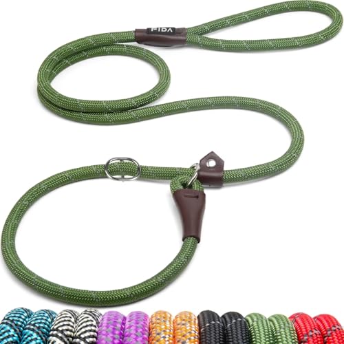 Fida Retrieverleine Hundeleine | 1,8 m, Einheitsgröße, zum Reinschlüpfen, kein Halsband oder Geschirr nötig, strapazierfähiges und wetterbeständiges Kletterseil mit reflektierenden Nähten (Grün/S) Fida Retrieverleine Hundeleine | 1,8 m, Einheitsgröße, zum Reinschlüpfen, kein Halsband oder Geschirr nötig, strapazierfähiges und wetterbeständiges Kletterseil mit reflektierenden Nähten (Grün/S) von Fida