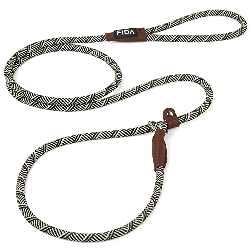 Fida Retrieverleine Hundeleine | 1,8 m, Einheitsgröße, zum Reinschlüpfen, kein Halsband oder Geschirr nötig, strapazierfähiges und wetterbeständiges Kletterseil mit reflektierenden Nähten (Grau/S) Fida Retrieverleine Hundeleine | 1,8 m, Einheitsgröße, zum Reinschlüpfen, kein Halsband oder Geschirr nötig, strapazierfähiges und wetterbeständiges Kletterseil mit reflektierenden Nähten (Grau/S) von Fida