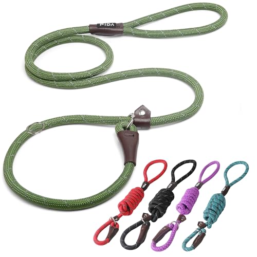 Fida Strapazierfähige Hundeleine, Großpackung mit 5 Stück, strapazierfähig, 1,27 cm x 1,8 m, bequemes, starkes Seil, Retrieverleine für große, mittelgroße und kleine Hunde, kein Ziehen, Trainingsleine Fida Strapazierfähige Hundeleine, Großpackung mit 5 Stück, strapazierfähig, 1,27 cm x 1,8 m, bequemes, starkes Seil, Retrieverleine für große, mittelgroße und kleine Hunde, kein Ziehen, Trainingsleine von Fida