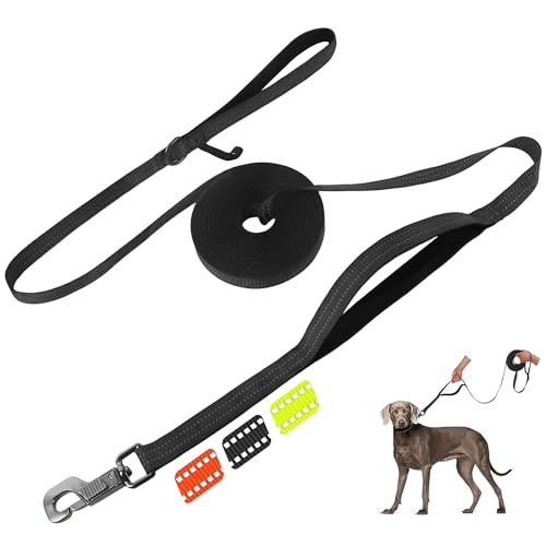 Fida Trainingsleine mit Verkehrsgriff, reflektierend, lange Leine für Hunde/Welpen, Gehorsamkeitstraining, Agility-Leine, weich gepolstertes Design für kleine, mittelgroße und große Rassen (10 m, Fida Trainingsleine mit Verkehrsgriff, reflektierend, lange Leine für Hunde/Welpen, Gehorsamkeitstraining, Agility-Leine, weich gepolstertes Design für kleine, mittelgroße und große Rassen (10 m, von Fida