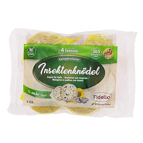 Fidelio Insektenknödel 4 Stück, 335g - Ganzjahresfutter für Wildvögel Fidelio Insektenknödel 4 Stück, 335g - Ganzjahresfutter für Wildvögel von Fidelio