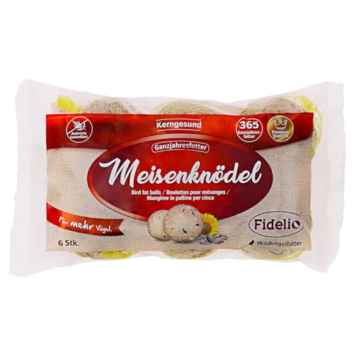 Fidelio Meisenknödel 6 Stück, 500g - Ganzjahresfutter für Wildvögel Fidelio Meisenknödel 6 Stück, 500g - Ganzjahresfutter für Wildvögel von Fidelio