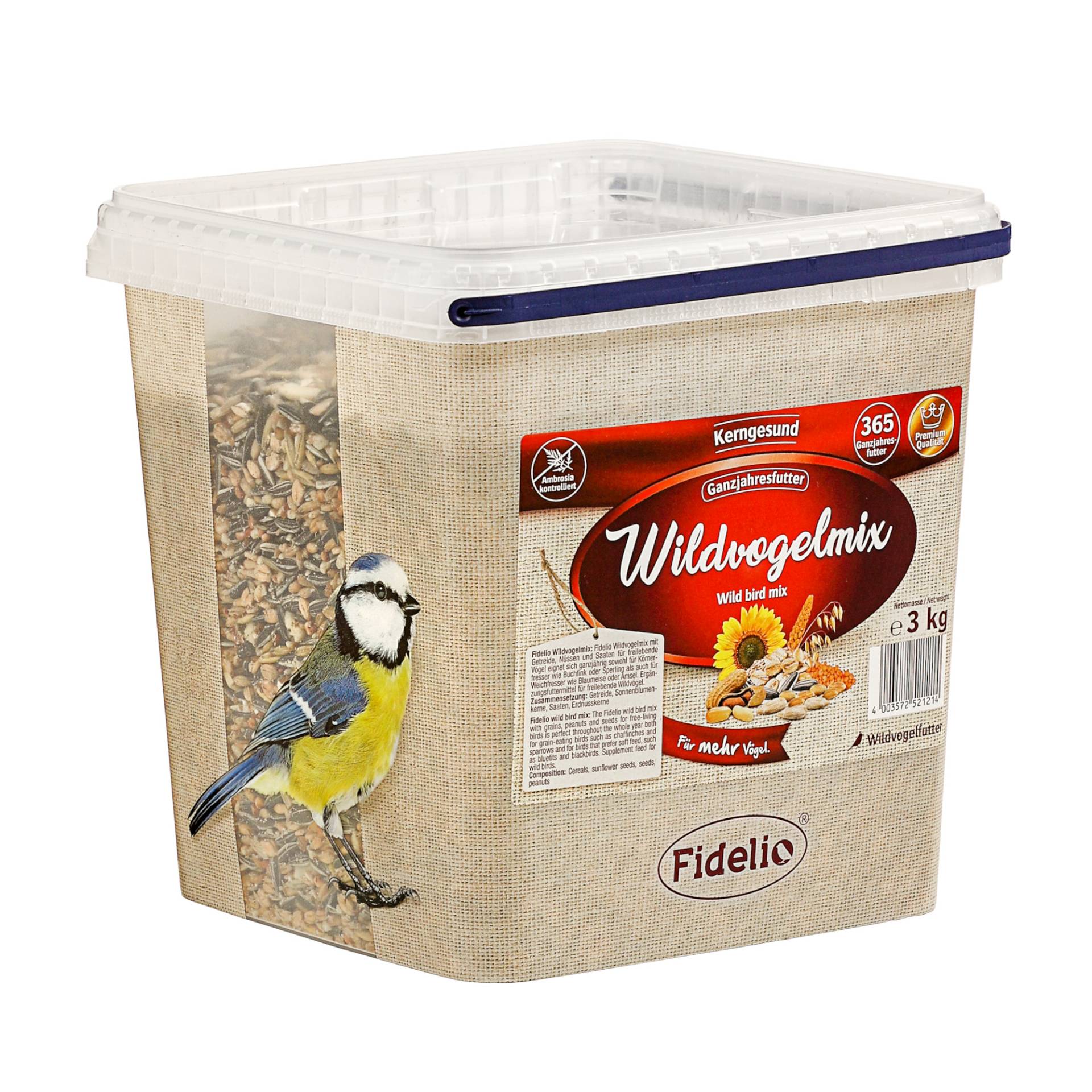 Fidelio Wildvogelmix - Sparpaket: 2 x 3 kg Fidelio Wildvogelmix - Sparpaket: 2 x 3 kg von Fidelio