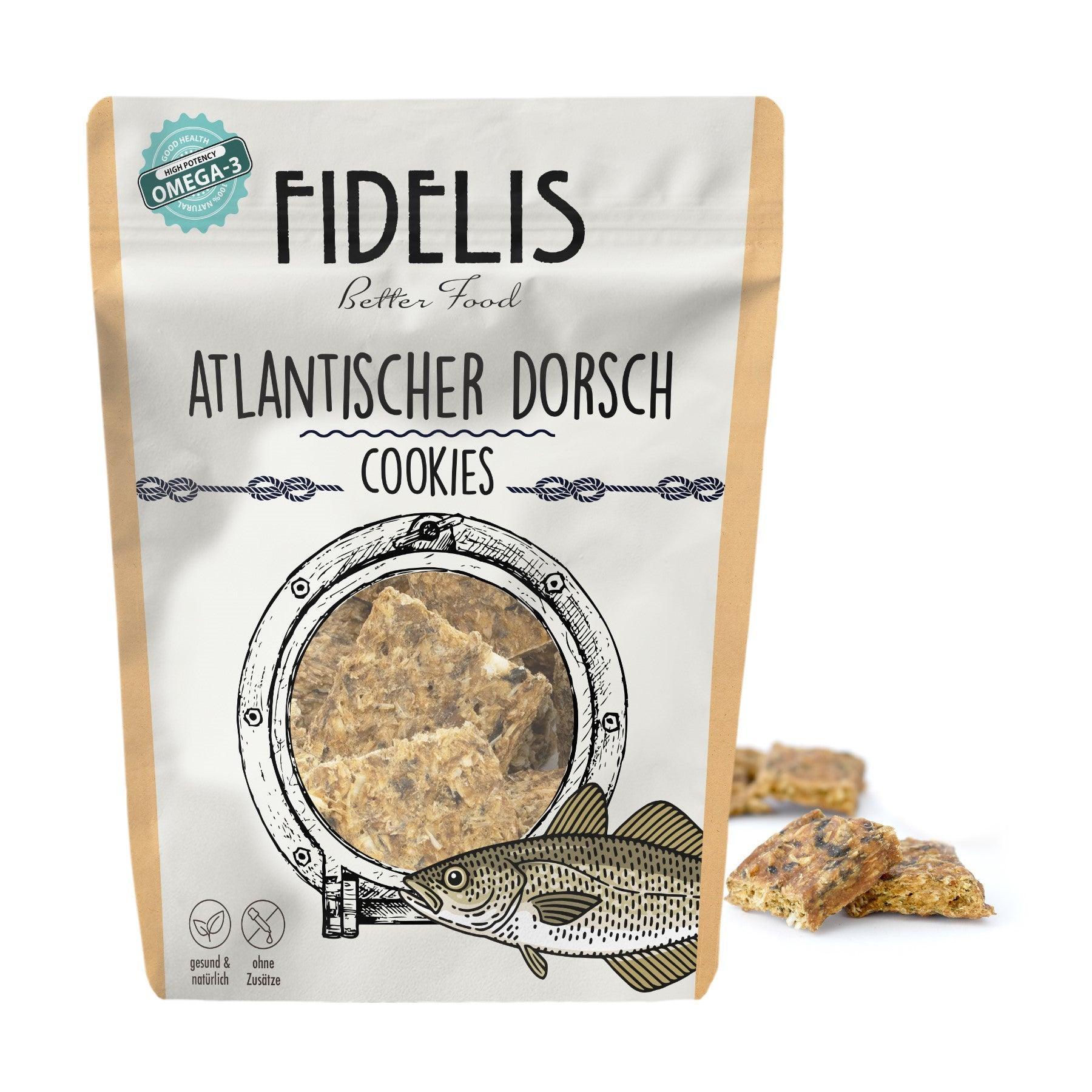 Atlantischer Dorsch Cookies (100g) von Fidelis