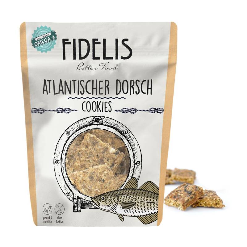 Atlantischer Dorsch Cookies (100g) von Fidelis