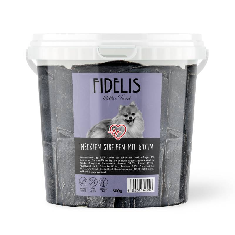 Insekten Streifen mit Biotin (500g-Eimer) von Fidelis