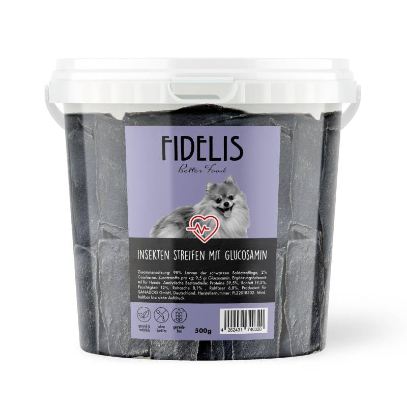 Insekten Streifen mit Glucosamin (500g-Eimer) von Fidelis