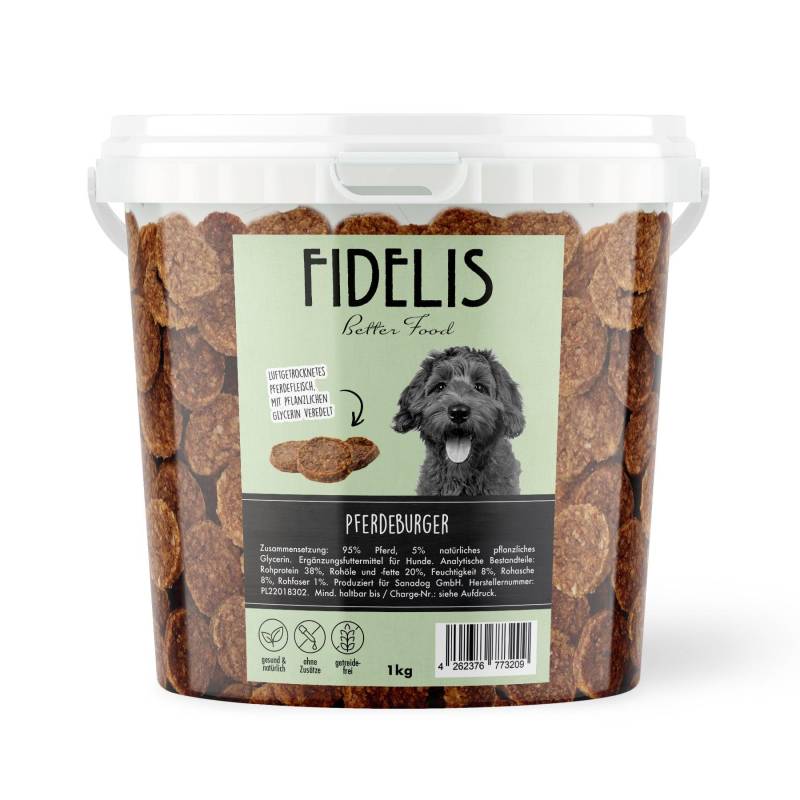 Pferdeburger (1kg-Eimer) von Fidelis