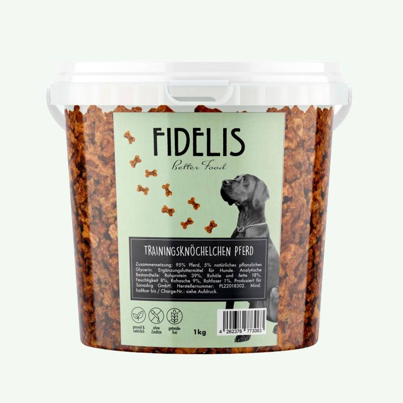 Trainingsknöchelchen Pferd (1kg-Eimer) von Fidelis