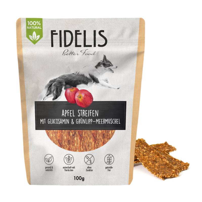 Veggie Streifen Apfel mit Glucosamin (100g) von Fidelis