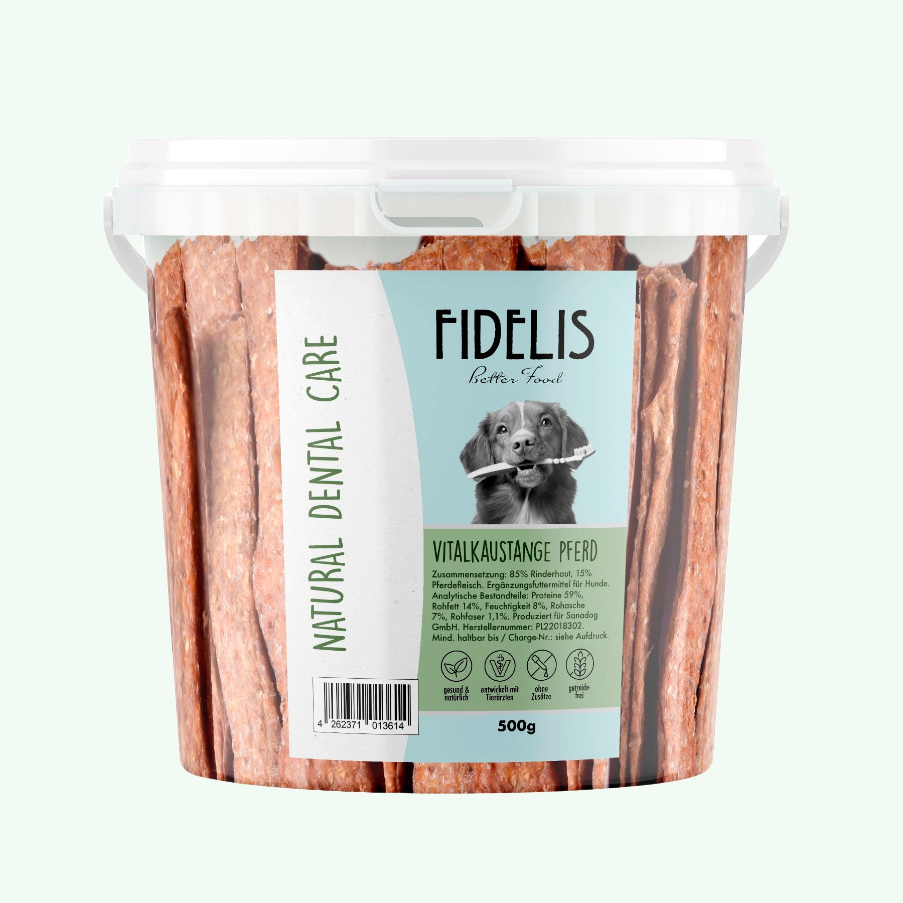 Vitalkaustange Pferd (500g-Eimer) von Fidelis