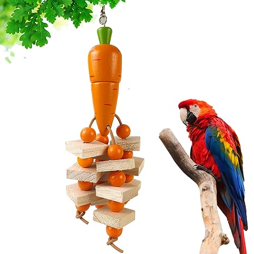 Fidosfav Bunte Vogel kauen Spielzeug-hölzerne Spieße, gut aussehende Käfig-Dekorations-Zusätze von FidosFav