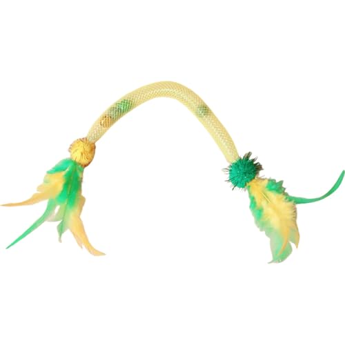 Catnip Toy Bite Seil - Dehnbares Elastisches Katzenminzen -Seilspielzeug - Bissresistente Sisal -Seilkatze Spielzeug Flatternder Federn Imitieren Sie Die Bewegung Von Vögeln Und Inspirieren Die Natürl Catnip Toy Bite Seil - Dehnbares Elastisches Katzenminzen -Seilspielzeug - Bissresistente Sisal -Seilkatze Spielzeug Flatternder Federn Imitieren Sie Die Bewegung Von Vögeln Und Inspirieren Die Natürl von Fierudeng