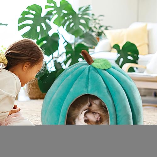 Fierudeng Halloween Katzenbett, Haustierhöhlenbett | Kürbisförmige Betten für kleine Hunde, Nest, Haustier, Kätzchen, Halloween-Höhle | Geschlossenes thermisches Haustierhaus, Haustierschlafbett für Fierudeng Halloween Katzenbett, Haustierhöhlenbett | Kürbisförmige Betten für kleine Hunde, Nest, Haustier, Kätzchen, Halloween-Höhle | Geschlossenes thermisches Haustierhaus, Haustierschlafbett für von Fierudeng
