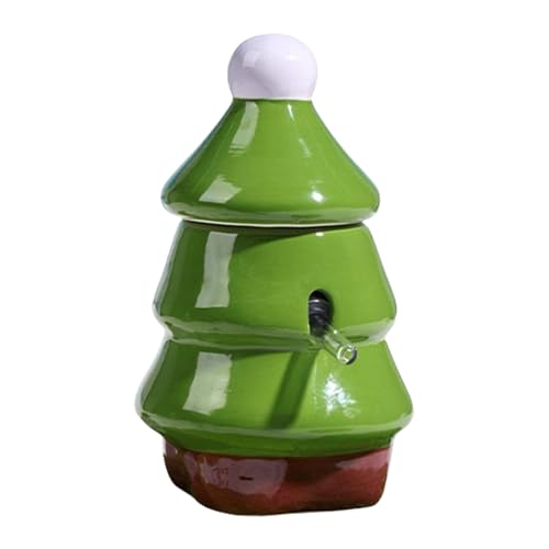 Fierudeng Hamster Trinkflasche | Hamster Wasserspender mit Ständer | 60ml Auslaufsichere Vakuumversiegelte Tränke Für Kleintiere Wie Frettchen Chinchilla Eichhörnchen Rennmaus von Fierudeng