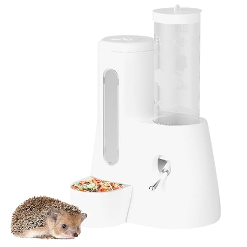 Fierudeng Hamster Trinkflasche Tropffrei - Nagetier Trinkautomat Mit Futterbehälter | Auslaufsicheres Trink- Und Futterzubehör Für Igel, Mäuse, Hamster Und Kleintiere Fierudeng Hamster Trinkflasche Tropffrei - Nagetier Trinkautomat Mit Futterbehälter | Auslaufsicheres Trink- Und Futterzubehör Für Igel, Mäuse, Hamster Und Kleintiere von Fierudeng