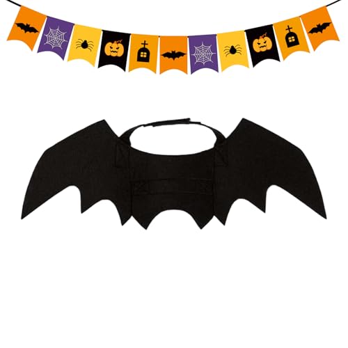 Fierudeng Hund Halloween Kostüme - Halloween Katze Flügel Party Cosplay Kleidung - Gothic Cosplay Kleidung Haustier Zubehör für Kleine Mittelkatze Events Party Weihnachten Geburtstag Fierudeng Hund Halloween Kostüme - Halloween Katze Flügel Party Cosplay Kleidung - Gothic Cosplay Kleidung Haustier Zubehör für Kleine Mittelkatze Events Party Weihnachten Geburtstag von Fierudeng
