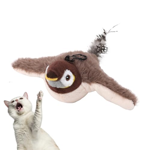 Fierudeng Interaktives Katzenspielzeug Vogel Elektrisch, Zwitscherndes Vogel Katzenspielzeug, Plüschtiere Simulation Vogels Spielzeug Spatz Für Katzen Zum Spielen Treten Fierudeng Interaktives Katzenspielzeug Vogel Elektrisch, Zwitscherndes Vogel Katzenspielzeug, Plüschtiere Simulation Vogels Spielzeug Spatz Für Katzen Zum Spielen Treten von Fierudeng