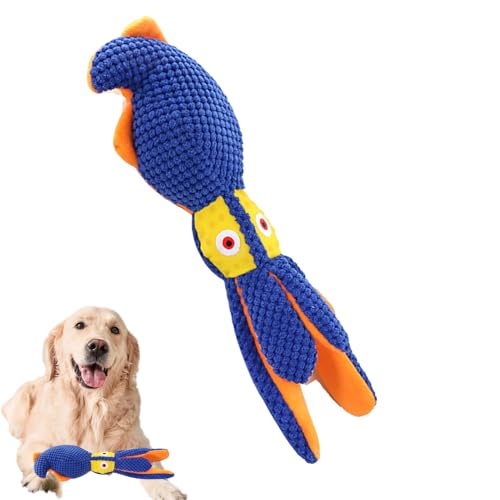 Fierudeng Spielzeug, Tintenfisch -Hundespielzeug | Weich quietschiger Hundespielzeug - Haustiervorräte, großer interaktiver Welpen für Familie, Freunde, Thanksgiving, Weihnachten, Chinesisch von Fierudeng