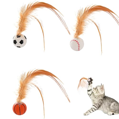Katzenbälle – Pet Cataction Hüpfball – 3 Gummi-Flatterbälle beobachten Sie Ihre Katze, erhöhen Sie Ihre Interaktion und genießen Sie Ihre Zeit mit Ihrer Katze Katzenbälle – Pet Cataction Hüpfball – 3 Gummi-Flatterbälle beobachten Sie Ihre Katze, erhöhen Sie Ihre Interaktion und genießen Sie Ihre Zeit mit Ihrer Katze von Fierudeng