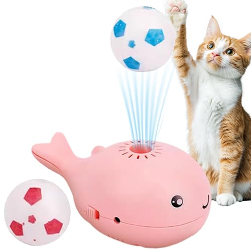 Whale Floating Cat Toy - Electric Interactive Cat Toy Ball - Interaktive Katzenspielzeugkugel Haustiere Können Ihre Angst Und Ihren Stress Lindern, Indem Sie Mit Diesem Schwimmenden Ball Spielen von Fierudeng