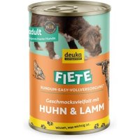 Fiete Adult Huhn & Lamm deutsches Premium-Nassfutter 6x400g Dose von Fiete