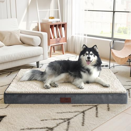 Figopage Extra großes Hundebett, orthopädische Hundebetten für große Hunde, waschbar, abnehmbarer Bezug, wasserdicht, großes Haustierbett, Matte mit ultrakomfortabler Oberfläche, rutschfeste Figopage Extra großes Hundebett, orthopädische Hundebetten für große Hunde, waschbar, abnehmbarer Bezug, wasserdicht, großes Haustierbett, Matte mit ultrakomfortabler Oberfläche, rutschfeste von Figopage