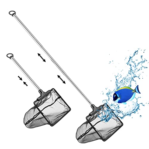 Filhome Fischnetz für Aquarien, mit ausziehbarem langem Griff aus Edelstahl, feinmaschiges Netz für Aquarien Filhome Fischnetz für Aquarien, mit ausziehbarem langem Griff aus Edelstahl, feinmaschiges Netz für Aquarien von Filhome