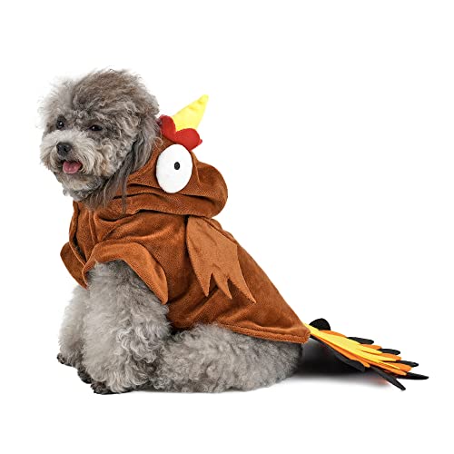 Filhome Hunde-Truthahn-Kostüm, Haustier-Kostüm, Halloween, Weihnachten, Cosplay, Kostüm für Hunde und Katzen (Türkei/L) von Filhome