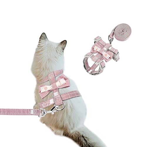 Filhome Katzengeschirr mit Leine, Verstellbar Katzenleine, Ausbruchsicher Katzengeschirr mit Leine, Katze Brustgeschirr Geeignet für kleine und mittlere Katzen, Welpe Kaninchen Hase Filhome Katzengeschirr mit Leine, Verstellbar Katzenleine, Ausbruchsicher Katzengeschirr mit Leine, Katze Brustgeschirr Geeignet für kleine und mittlere Katzen, Welpe Kaninchen Hase von Filhome