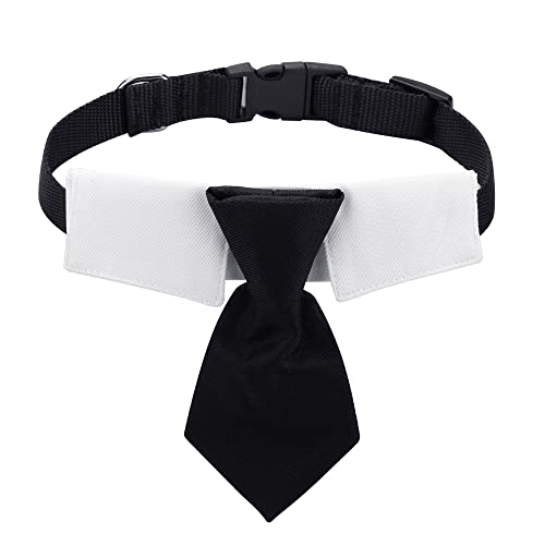 Filhome Krawatte Halsband für Hunde, Verstellbar Smoking Hundehalsband, Hochzeit Bandana für Kleine, Mittelgroße und Große Hund (S) von Filhome