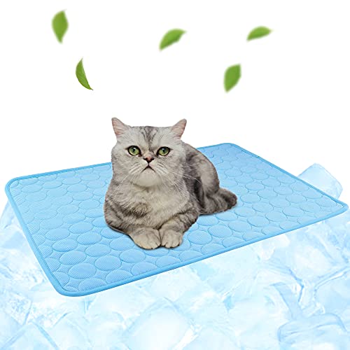 Filhome Kühlmatte für Hunde und Katzen Selbstkühlend Hund Self Kühldecke Hund Cooler Pad giftig-automatisch Kühlkissen im Sommer 70 * 55cm von Filhome