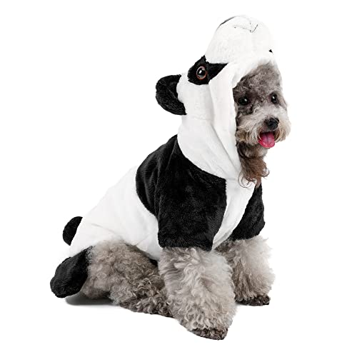 Filhome Panda-Hunde-Kostüm, Haustier-Kostüm, Halloween-Cosplay-Kostüme, Haustier-Kleidung, Hunde-Katzen-Outfits, Mantel, Kleidung für kleine, mittelgroße und große Welpen, Katzen, Hunde (Panda/XL) von Filhome
